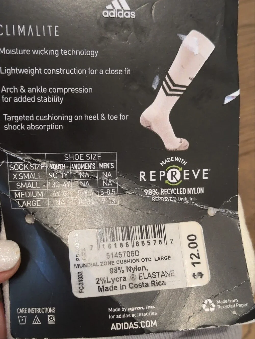 NWT Adidas Under Armour  Soccer  Socks